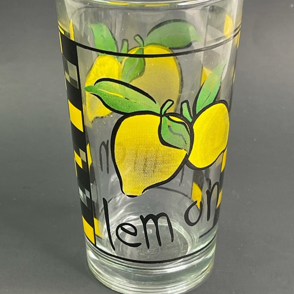 Vtg KIG Fruit Juice 4 Glass Set 6" 6oz - Picture 7 of 10